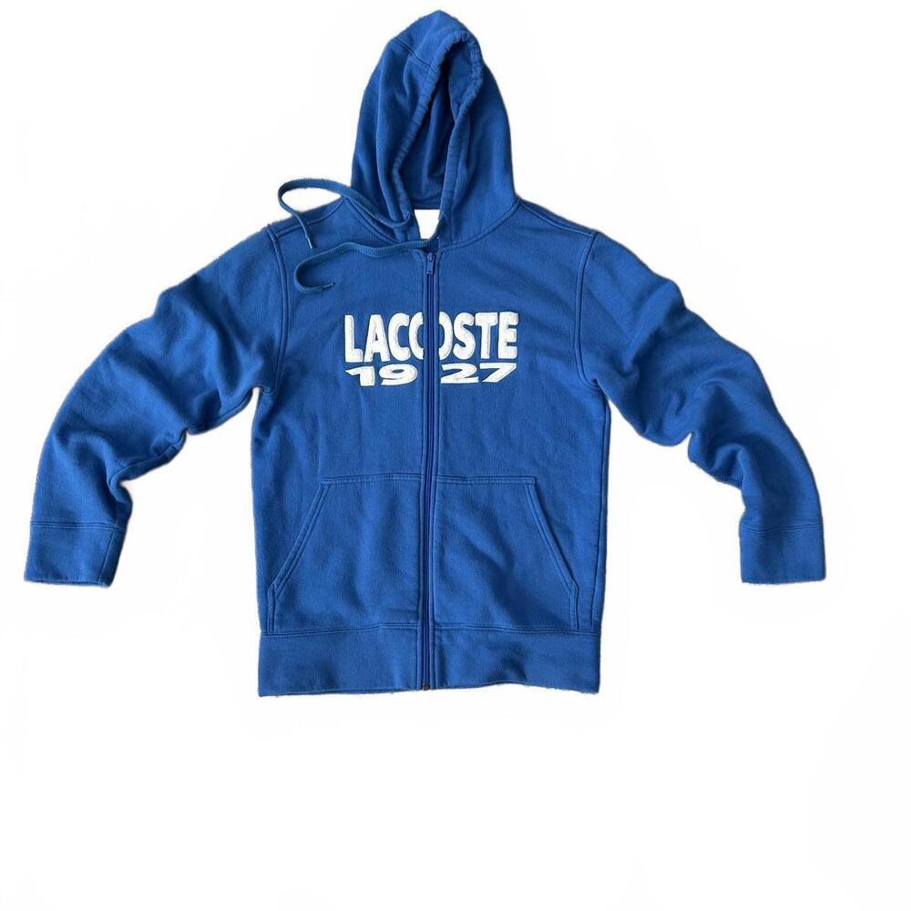 Lacoste Sport 1927 Full-Zip Hoodie in Electric Blue